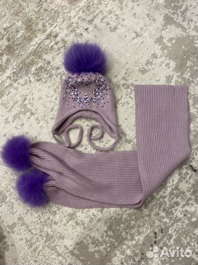 Шапка и шарф комплект 48-50(s)