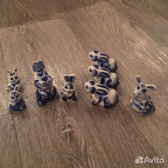 Кролик символ года гжель