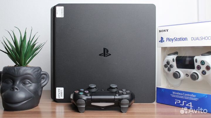 PS4 slim, FIFA, UFC, 2 джойстика, доставка