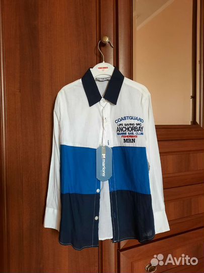 Рубашка 100 хлопок. Турция для мальчика