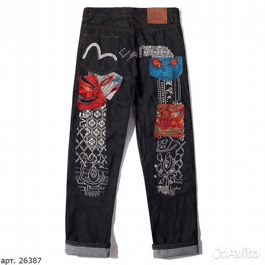 Джинсы Evisu Черные