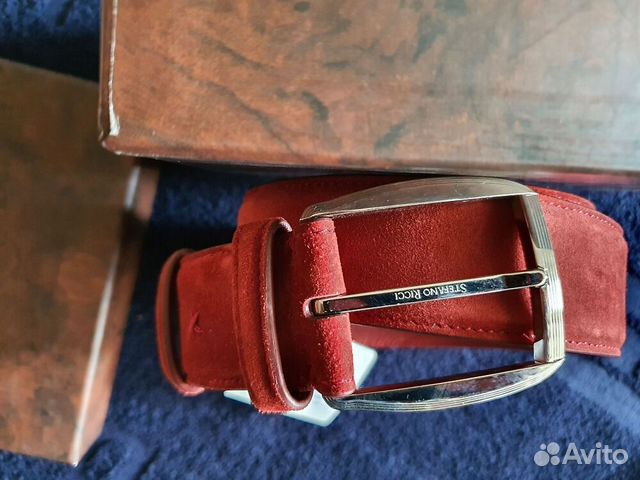 Новый Stefano Ricci мужской ремень красный 100