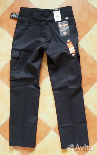 Брюки карго Dickies черные новые 34W 32L