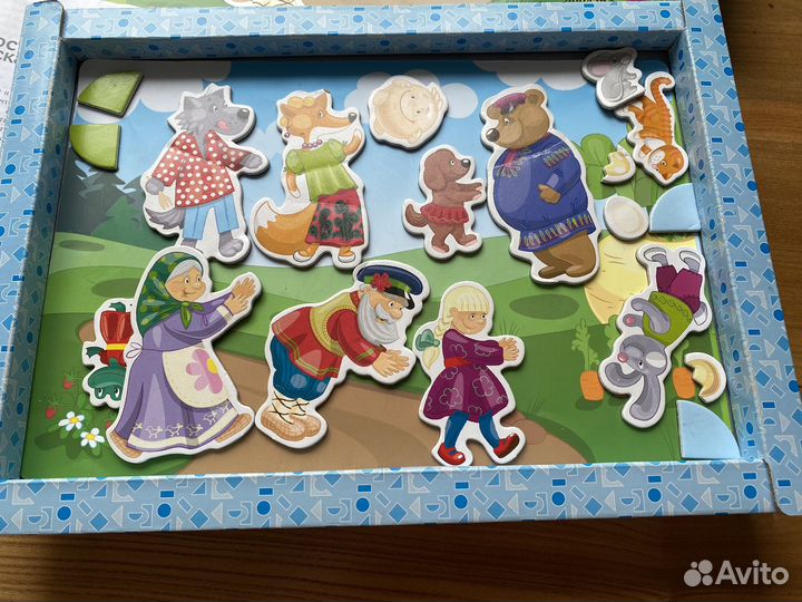 Настольные игры для детей от 3х лет 7 шт+3 пазла