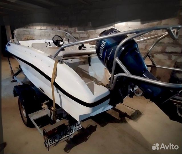 Лодка катер Нептун 450 с Yamaha 60