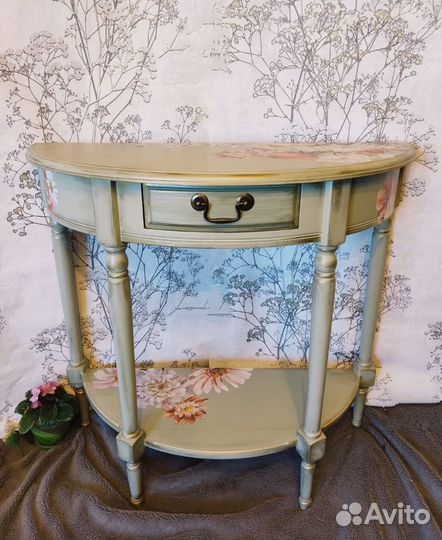 Столик Италия консоль массив винтаж
