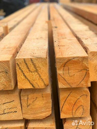 Строганный брус лиственница 190х190мм, гост