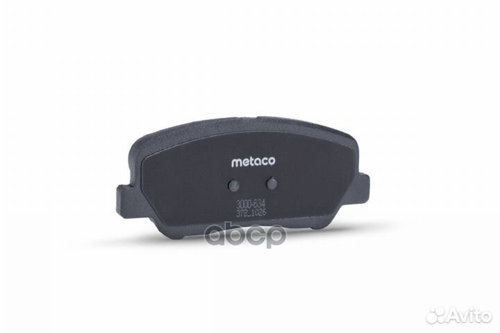 Колодки тормозные передние к-кт '3000-634 metaco