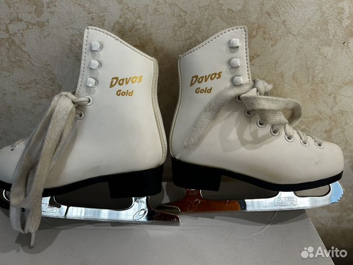 Коньки фигурные Davos gold, 26 размер