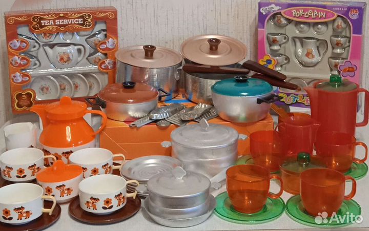 Игрушечная керамическая посуда