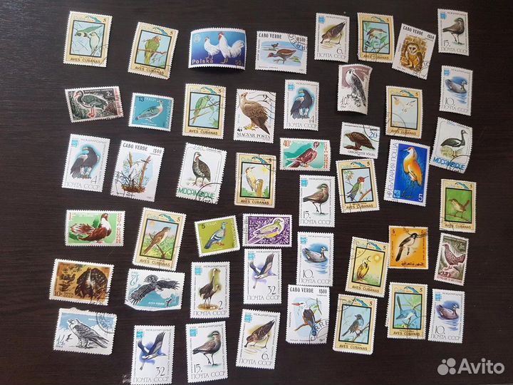 Почтовые марки СССР и других стран с птицами