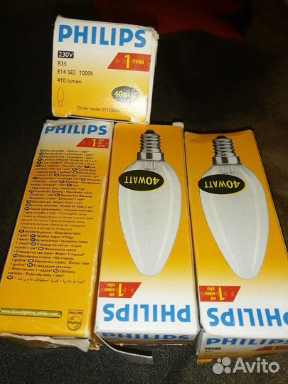 Лампа накаливания E14 60W прозр. и 40W матовая