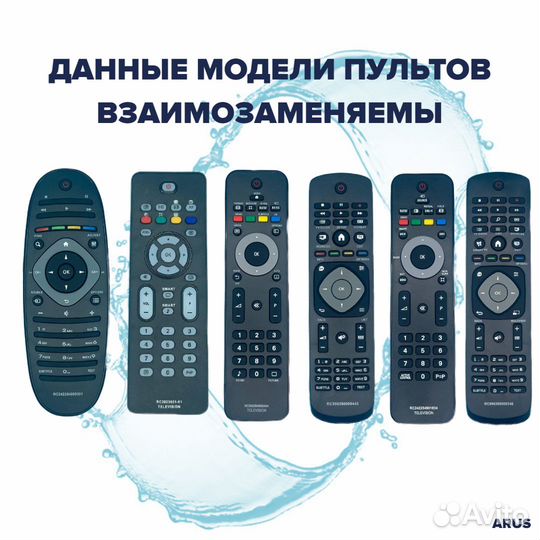 Пульт philips, для телевизора philips RC9965900097