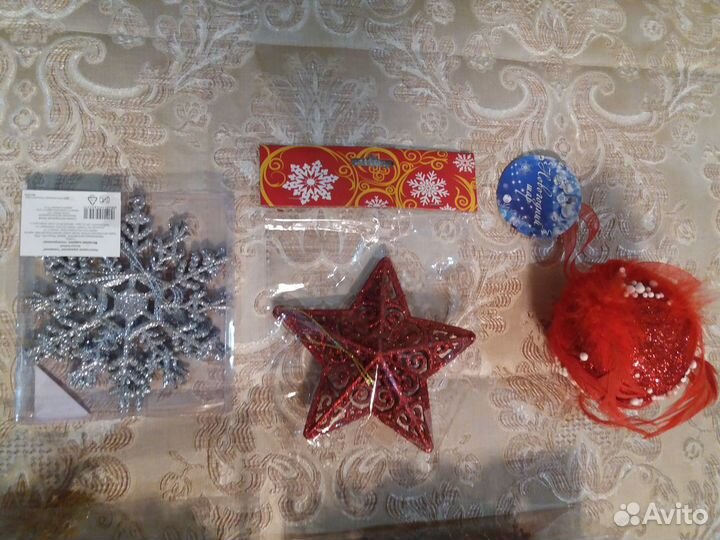 Ёлочные игрушки, электро гирлянды, хлопушки прочее