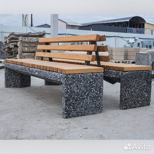 Скамейка со спинкой парковая, городская