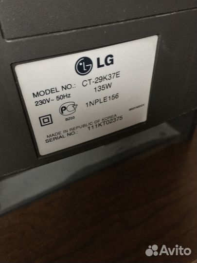 Телевизор LG CT-29K37E 29 дюймов