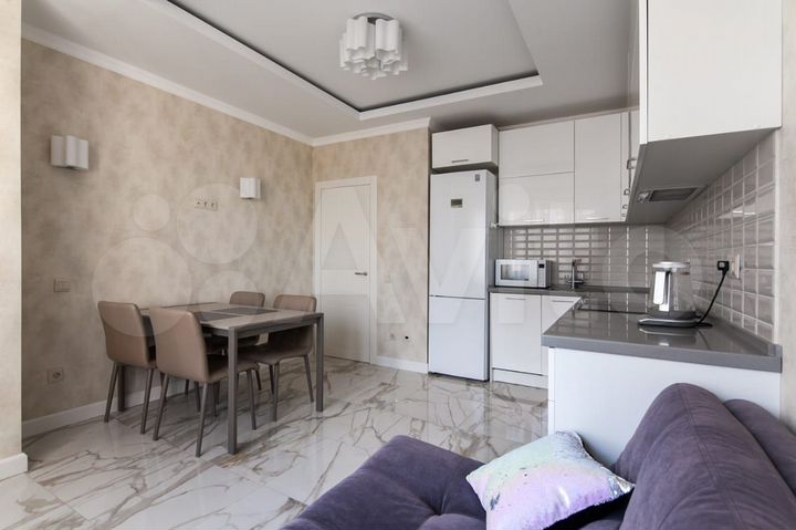 1-к. квартира, 50 м², 2 кровати