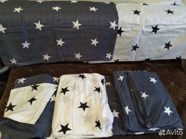 Постельное белье евро на резинке 1,5,2,семейный