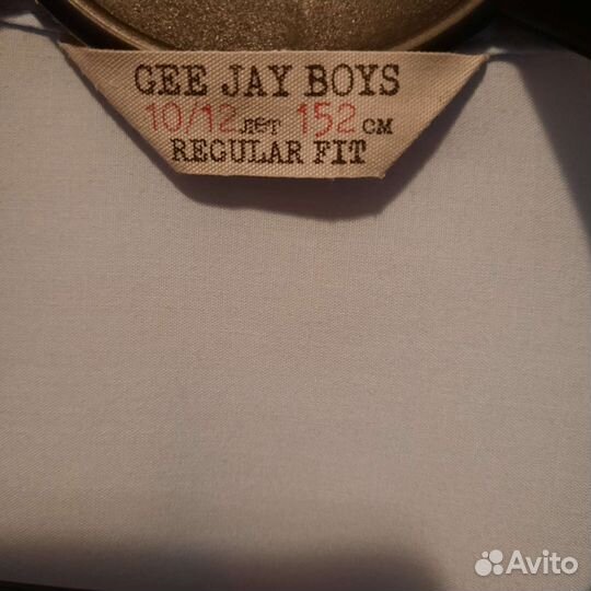 Рубашка голубая, рост 158