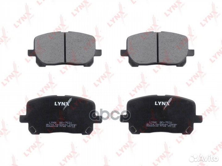 Колодки тормозные дисковые перед BD7531