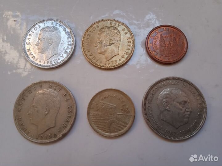 Монеты Испании, Португалии,Турции(наборы)