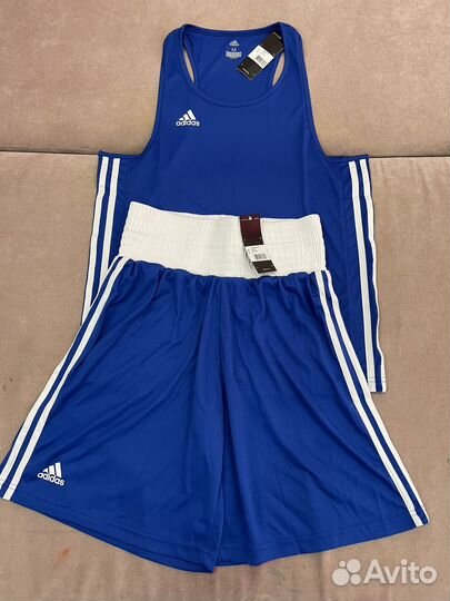 Боксерская форма adidas комплект (красный, синий)