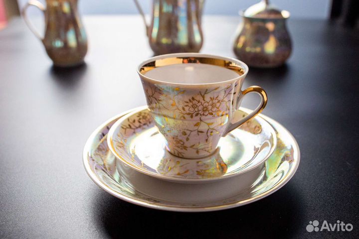 Сервиз кофейный костянной фарфор RPR Прибалтика