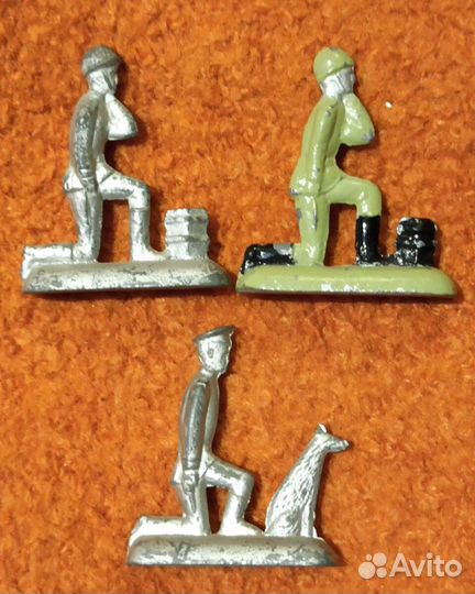 3 солдатика ммз Пограничник кинолог и связист