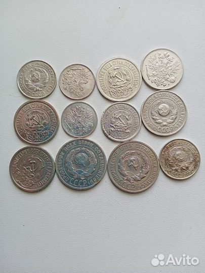 Медные и серебряные монеты Российской Империи