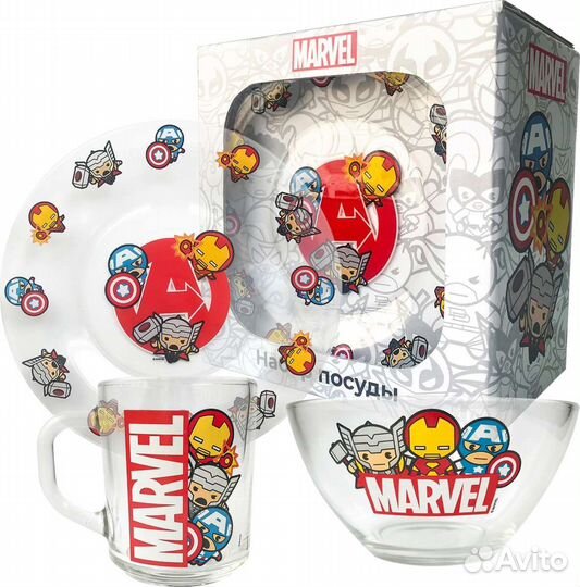 Набор посуды Мстители Marvel