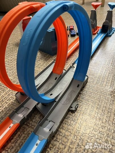 Автотрек hot wheels/горка hot wheels/машинки Nerf