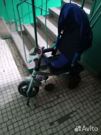 Детский велосипед с родительской ручкой