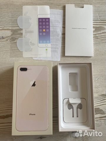 Коробка от iPhone 8 plus gold, 256 gb