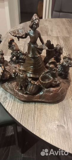 Статуэтка алюминиевая Белоснежка и 7 гномов