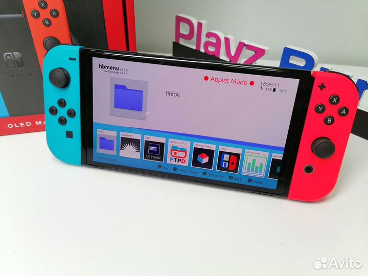 Прошита Новый Nintendo Switch Oled 256gb+999игр