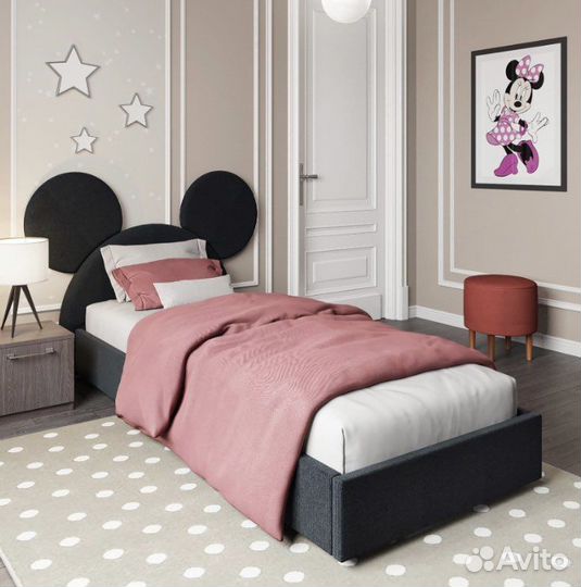 Детская кровать с ушками мики kitty