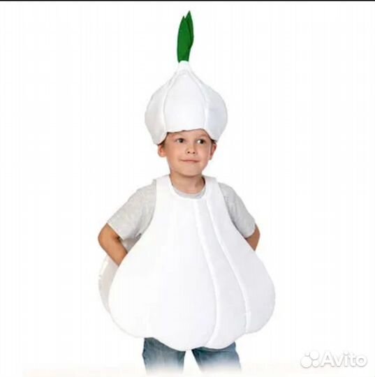 Костюм огурец, чеснок, горох, кабачок, лук и бакла