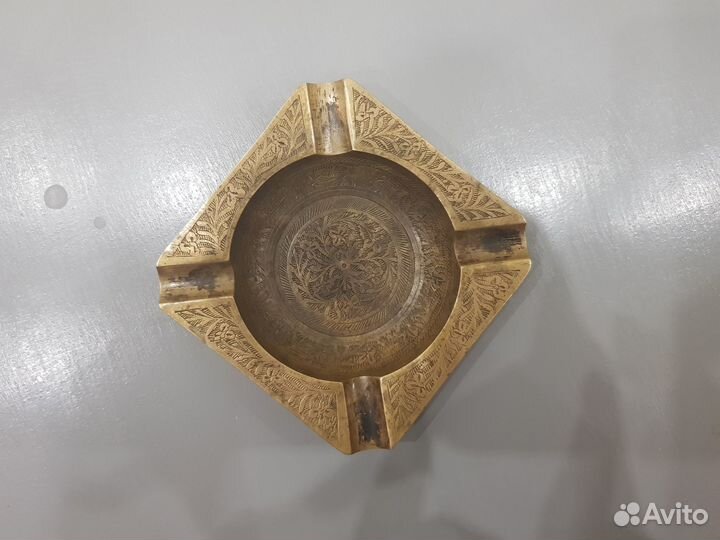 Пепельница латунная, винтаж