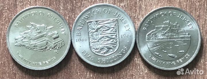 Монеты острова Джерси Гернси Jersey Guernsey