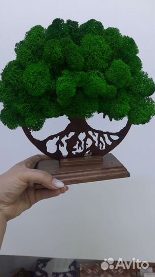 Панно их мха