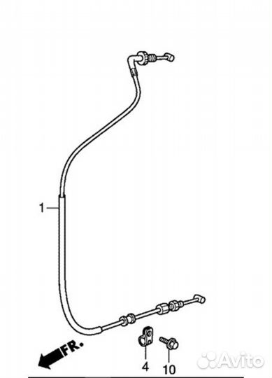 Трос газа обратный Honda GoldWing 1800 2017