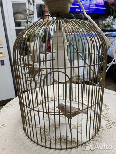 Люстра в виде клетки. Франция. Стиль Прованс