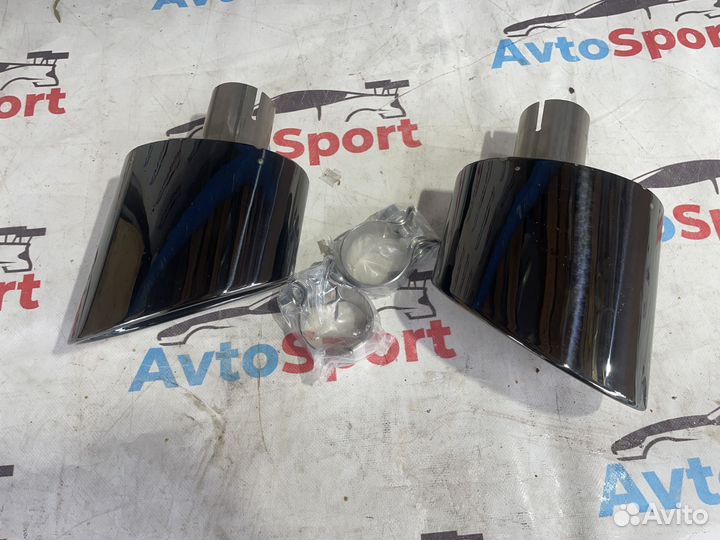 Audi A5 B9 Насадки на выхлоп в стиле Rs5 черные