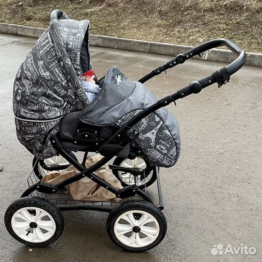 Коляска 2 в 1 indigo вездеход