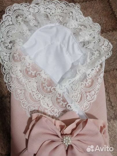 Конверт на выписку для девочки демисезонный