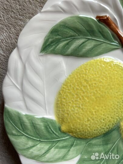 Фрукты выпуклые тарелки набор 3шт Англия