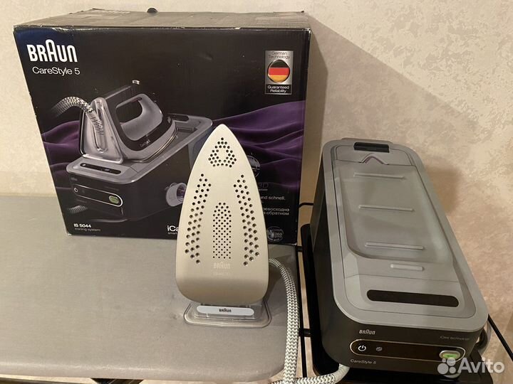 Парогенератор утюг Braun и гладильная доска Braun