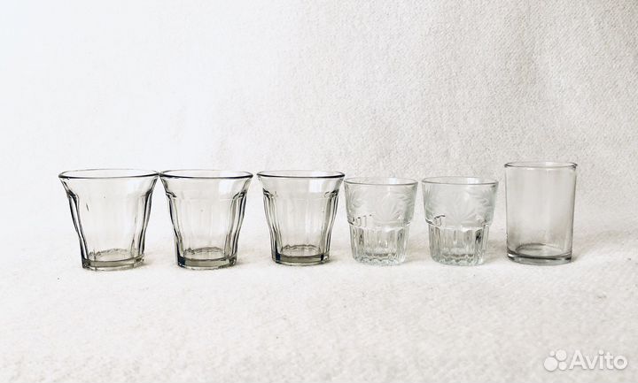Стаканы стопки граненые, хрустальные советские