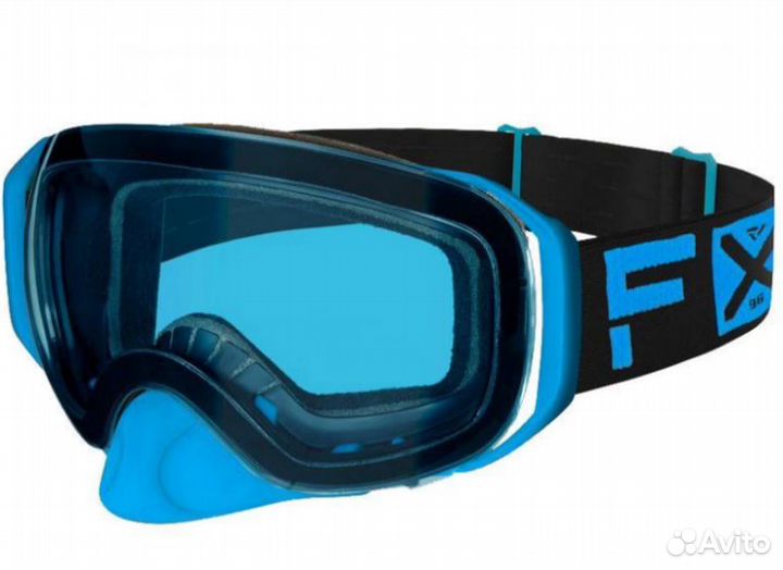 Очки снегоходные FXR ride X spherical 22 Blue