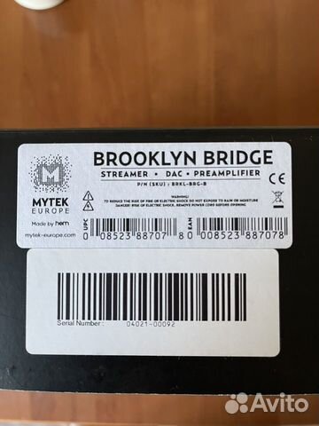 Mytek Brooklyn Bridge стример/цап+адаптер объявление продам